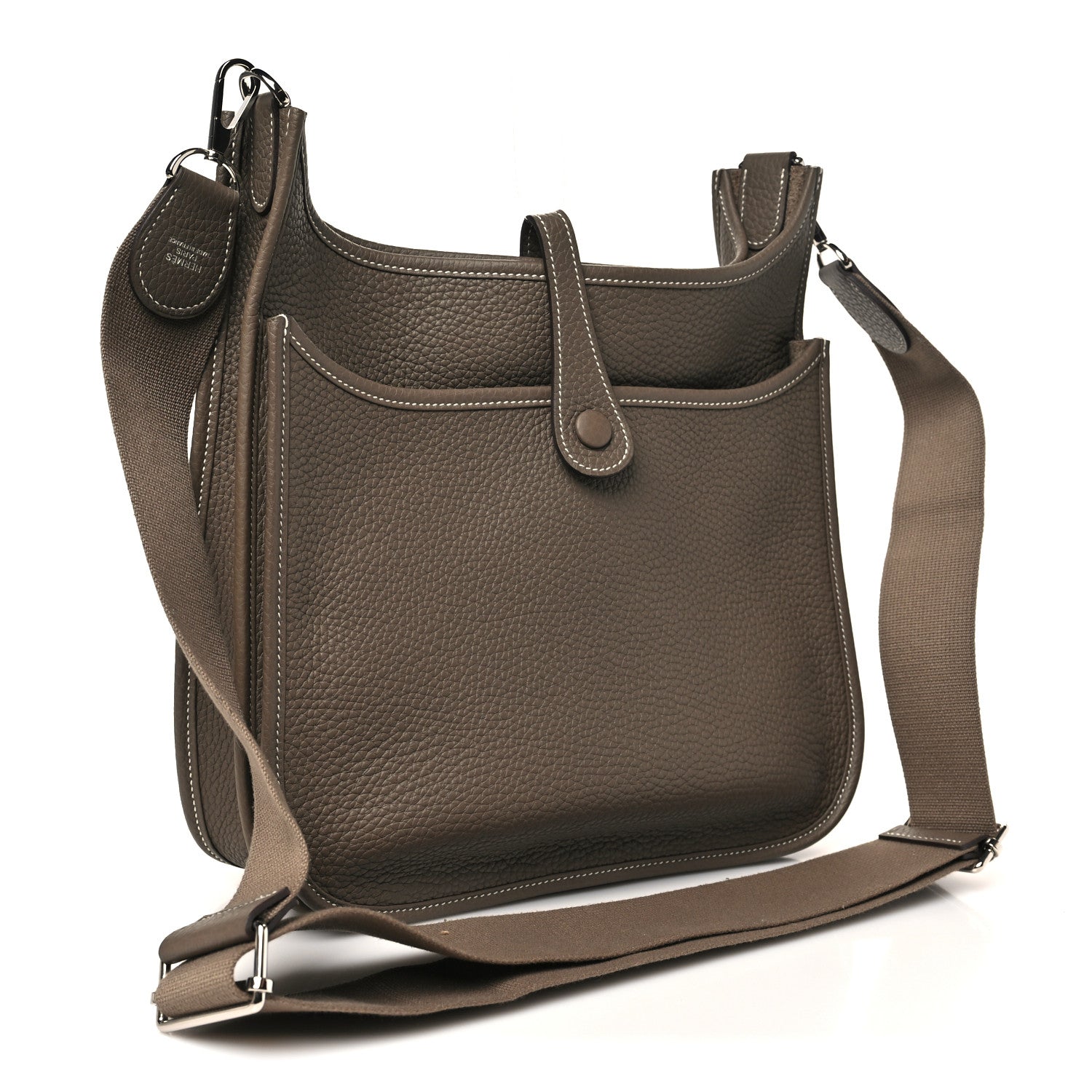 Hermes Taurillon Clemence Evelyne III PM Etoupe 3 of 10
