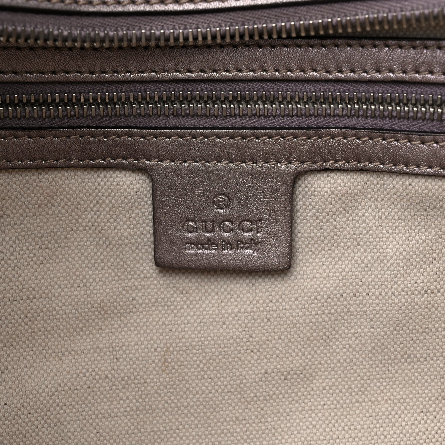 Gucci Metallic Guccissima Medium GG Twins Hobo Mauve 6 of 11