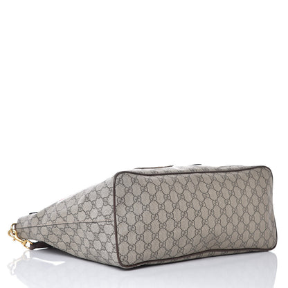 Gucci Soft GG Supreme Monogram Courrier Medium Crossbody Tote Beige New Acero 4 of 9
