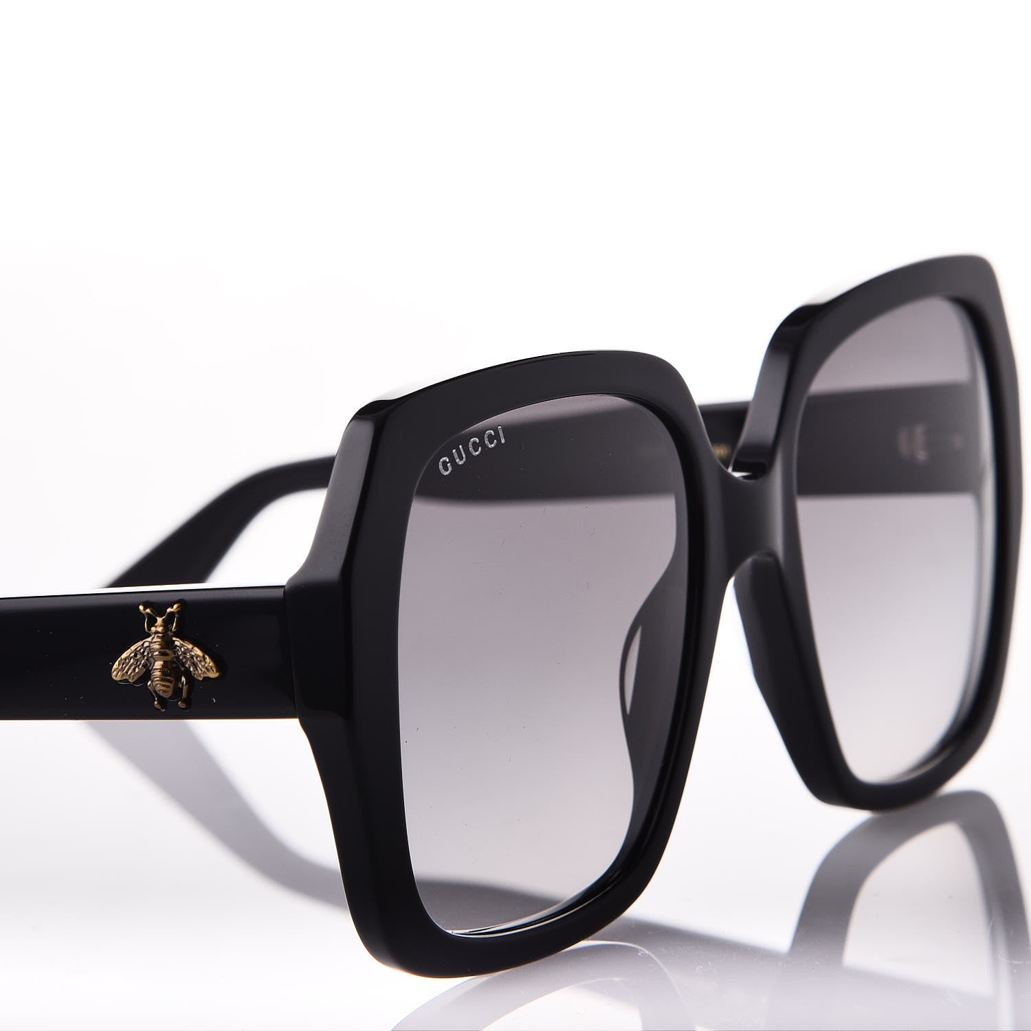 Gucci Acetate Square Frame GG 0096S Sunglasses Black 7 of 8