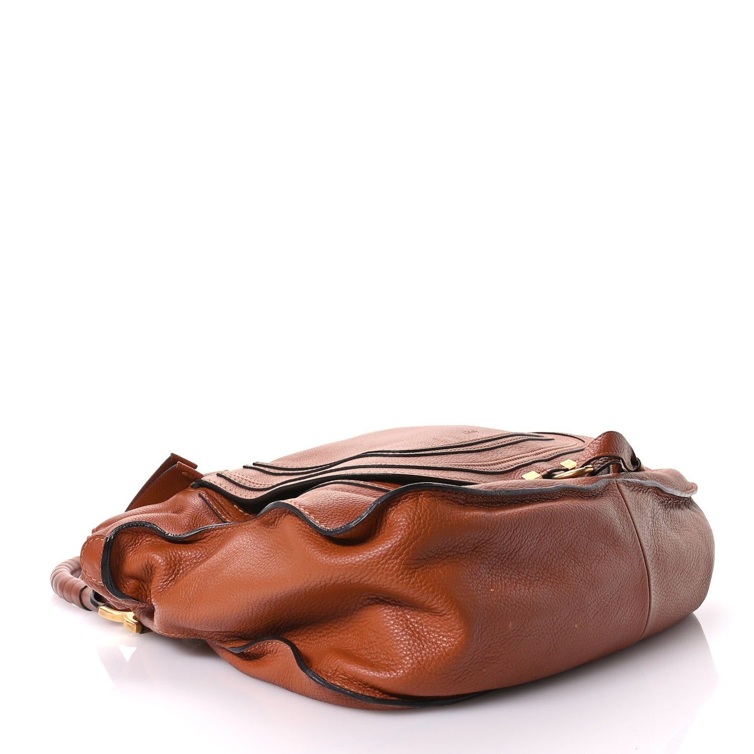 Chloe Calfskin Large Marcie Satchel Tan 4 of 13