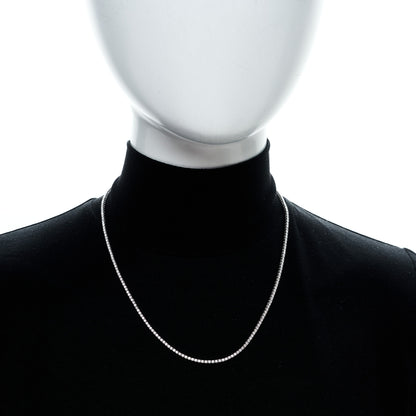 Parker & West by FASHIONPHILE 14K White Gold Diamond 3.90ctw Tennis Necklace 2 of 10