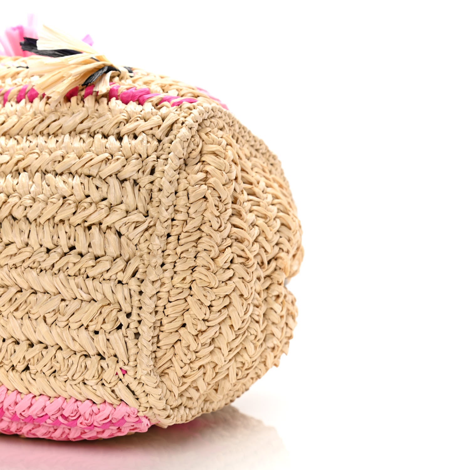 Prada Raffia Woven Tote Naturale Rosa 9 of 9