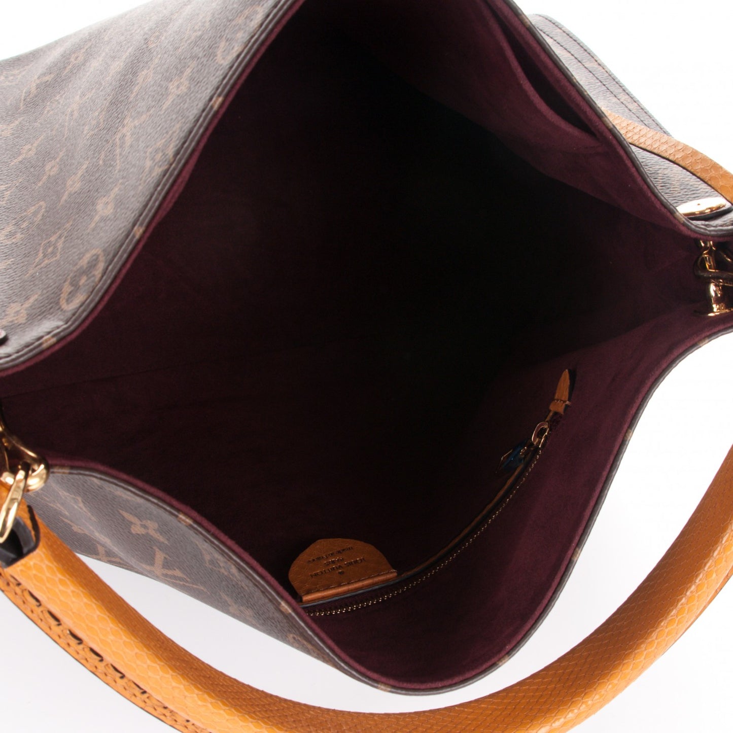 Monogram Python Ostrich Gaia Bordeaux