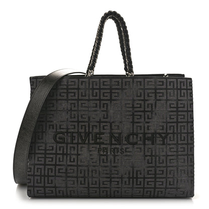 Givenchy Canvas Jacquard 4G Medium Chain G-Tote Dark Grey 1 of 8