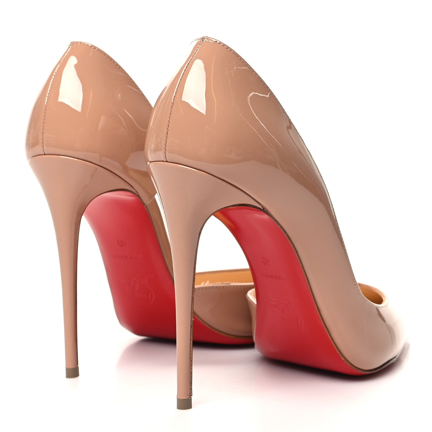 Christian Louboutin Patent Iriza 100 Pumps 40 Nude 4 of 7