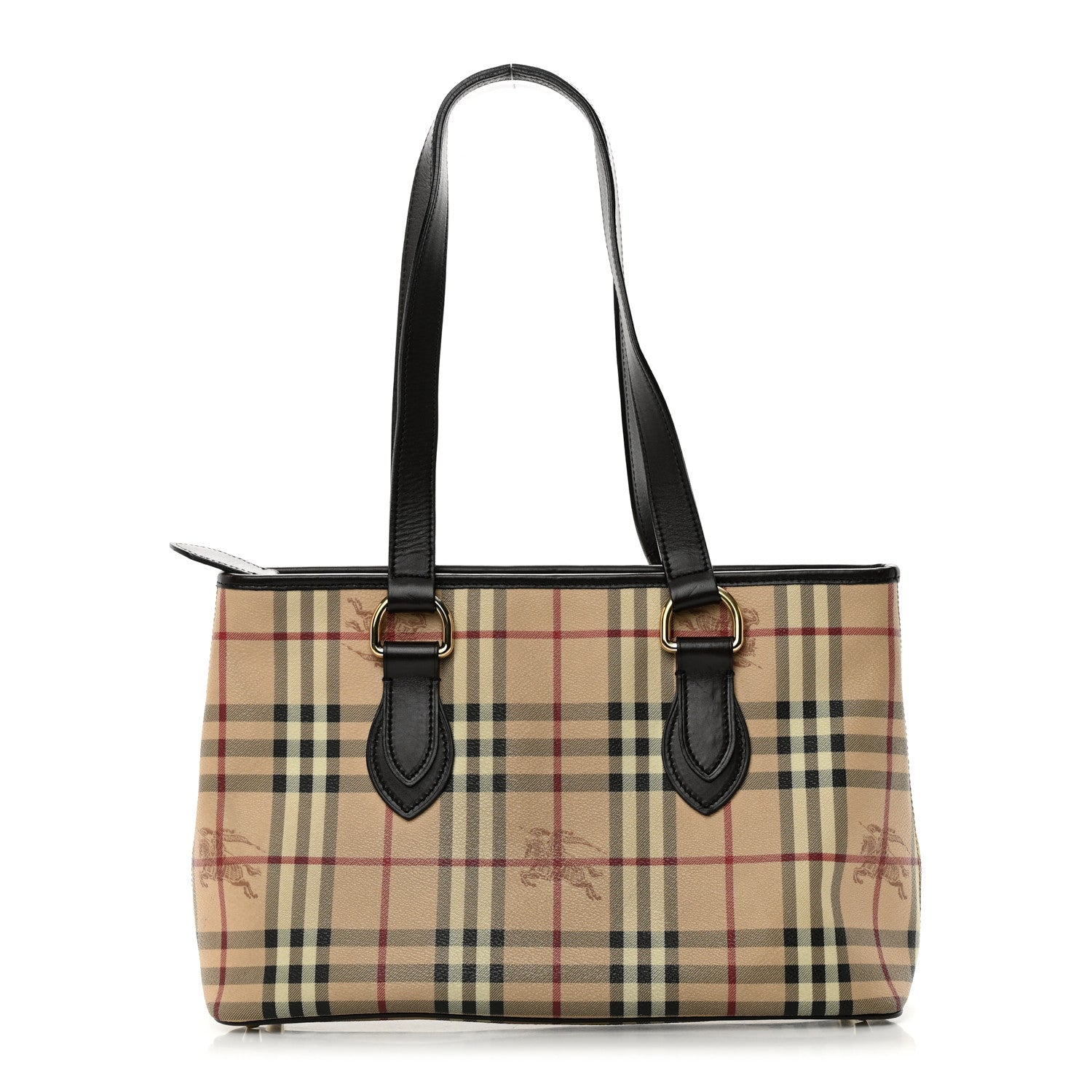 Burberry Haymarket Check Medium Regent Tote Chocolate 1 of 12