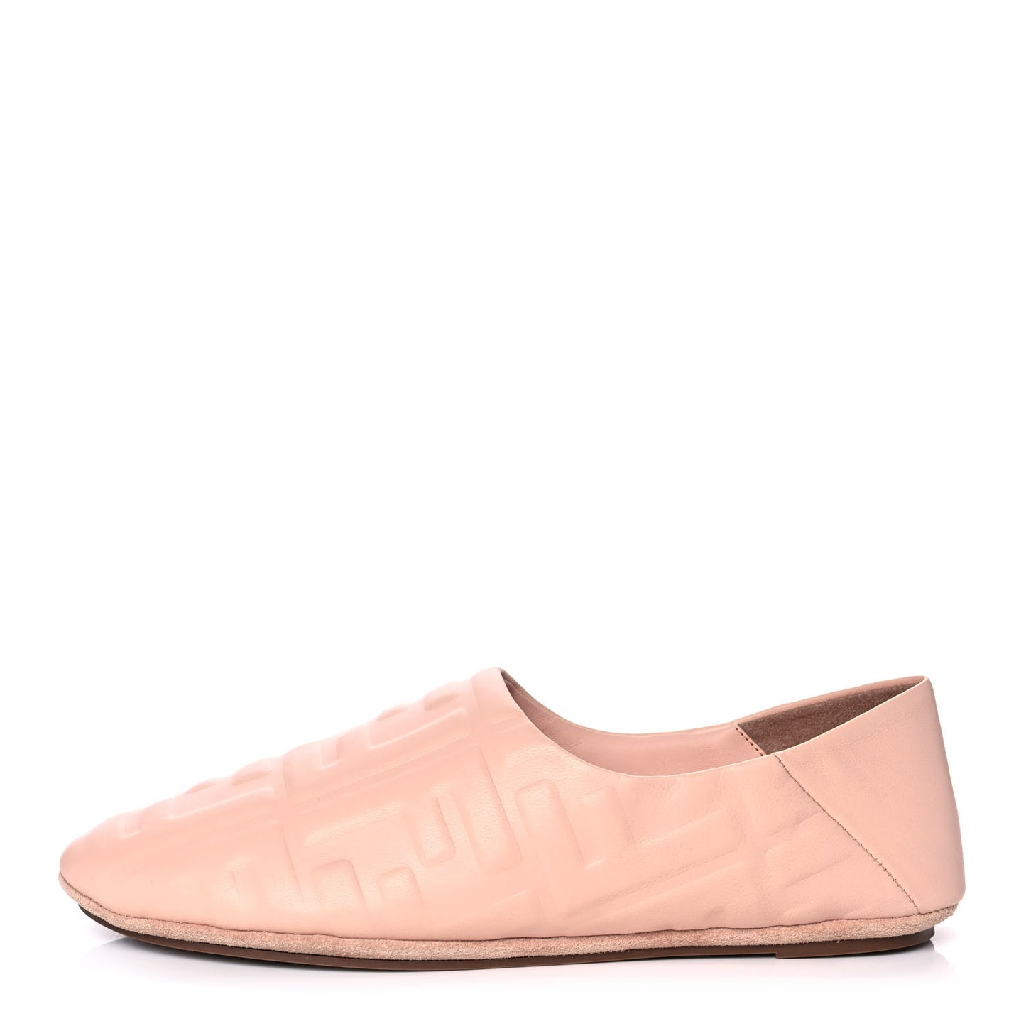 Nappa FF Embossed Slippers 37 Rosa Quarzo