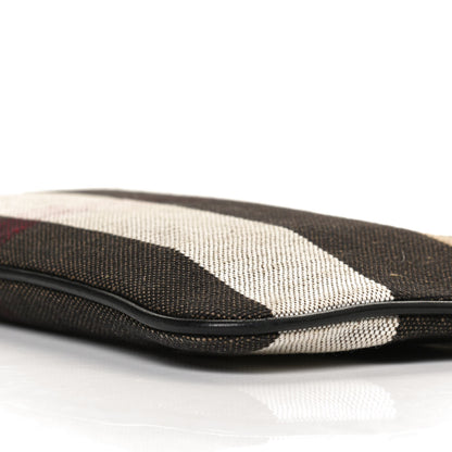 Burberry Mega Check Peyton Crossbody Clutch Bag Black 10 of 13