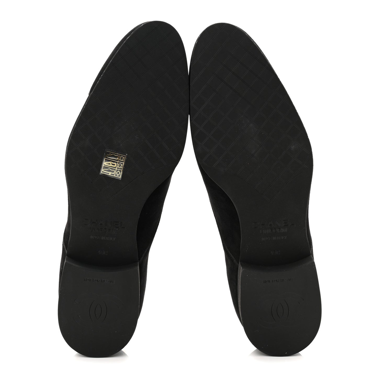 Veau Velours Mens Loafers 45 Black