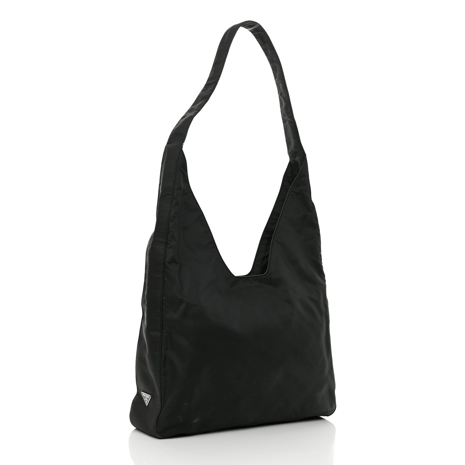 Prada Tessuto Nylon Hobo Black 2 of 11