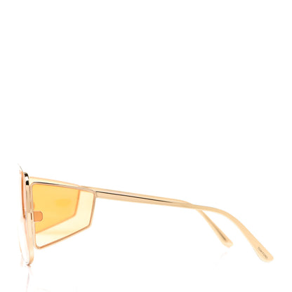 Tom Ford Square Spector Sunglasses TF 708 Gold 3 of 6