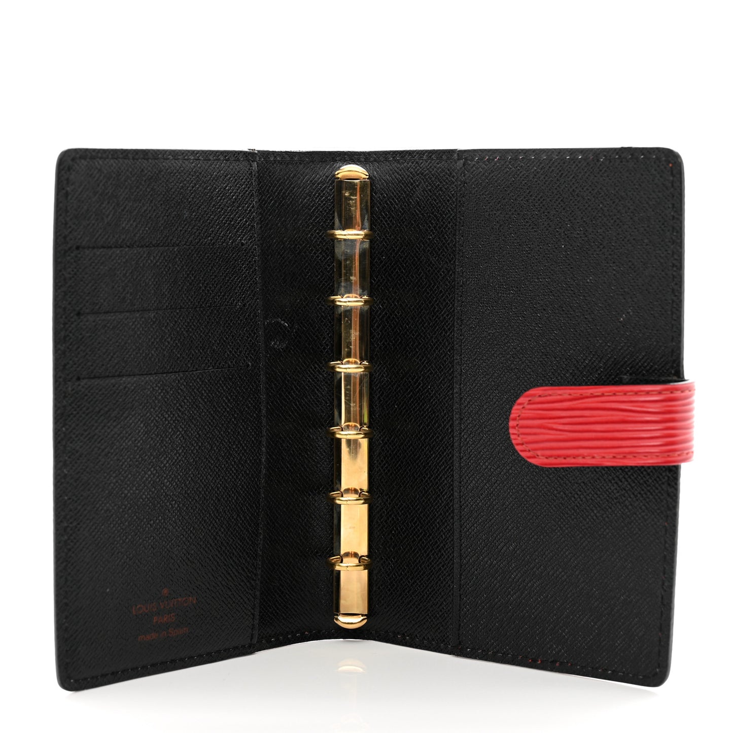 Epi Medium Ring Agenda Cover Rouge