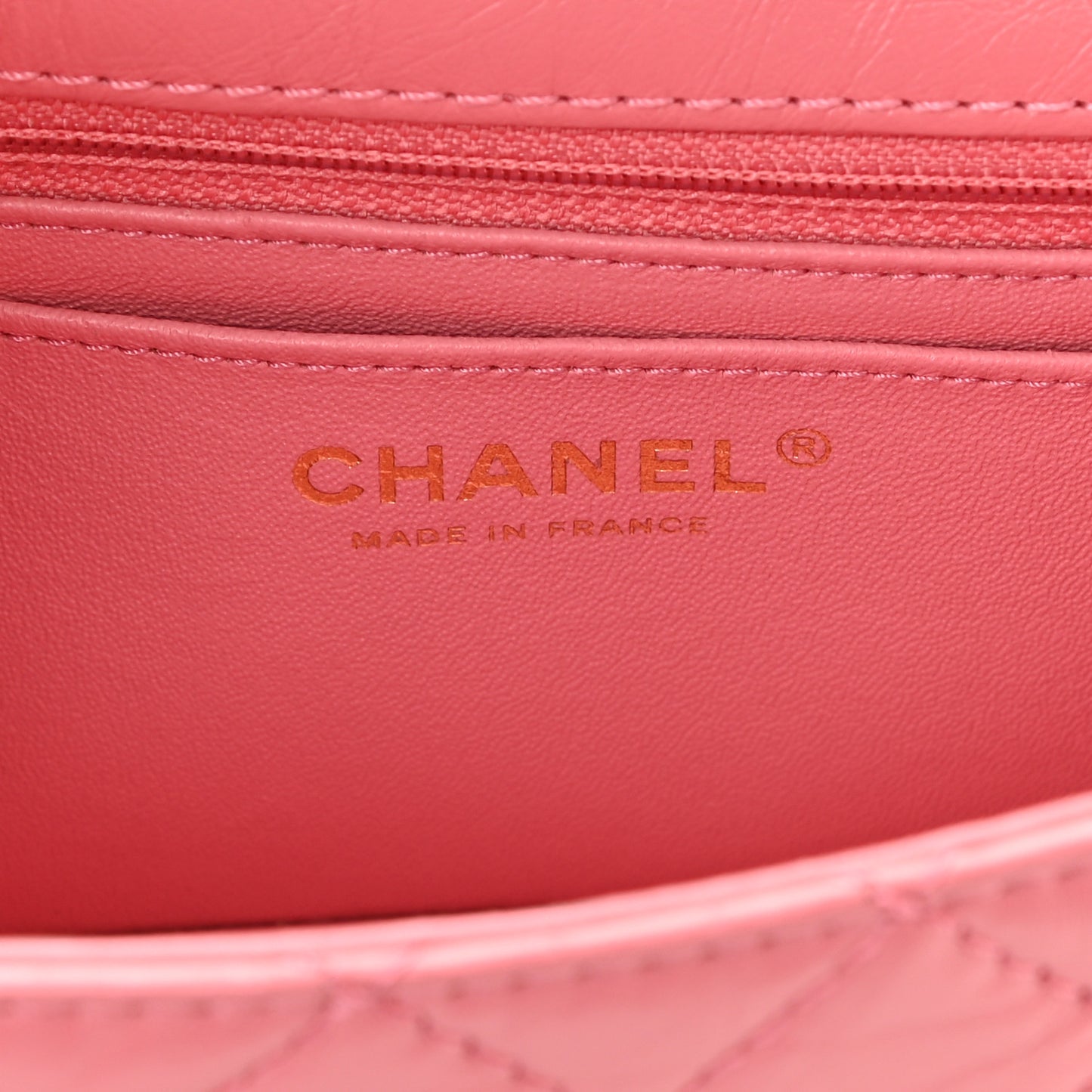 Aged Calfskin Quilted 2.55 Reissue Mini Flap Pink