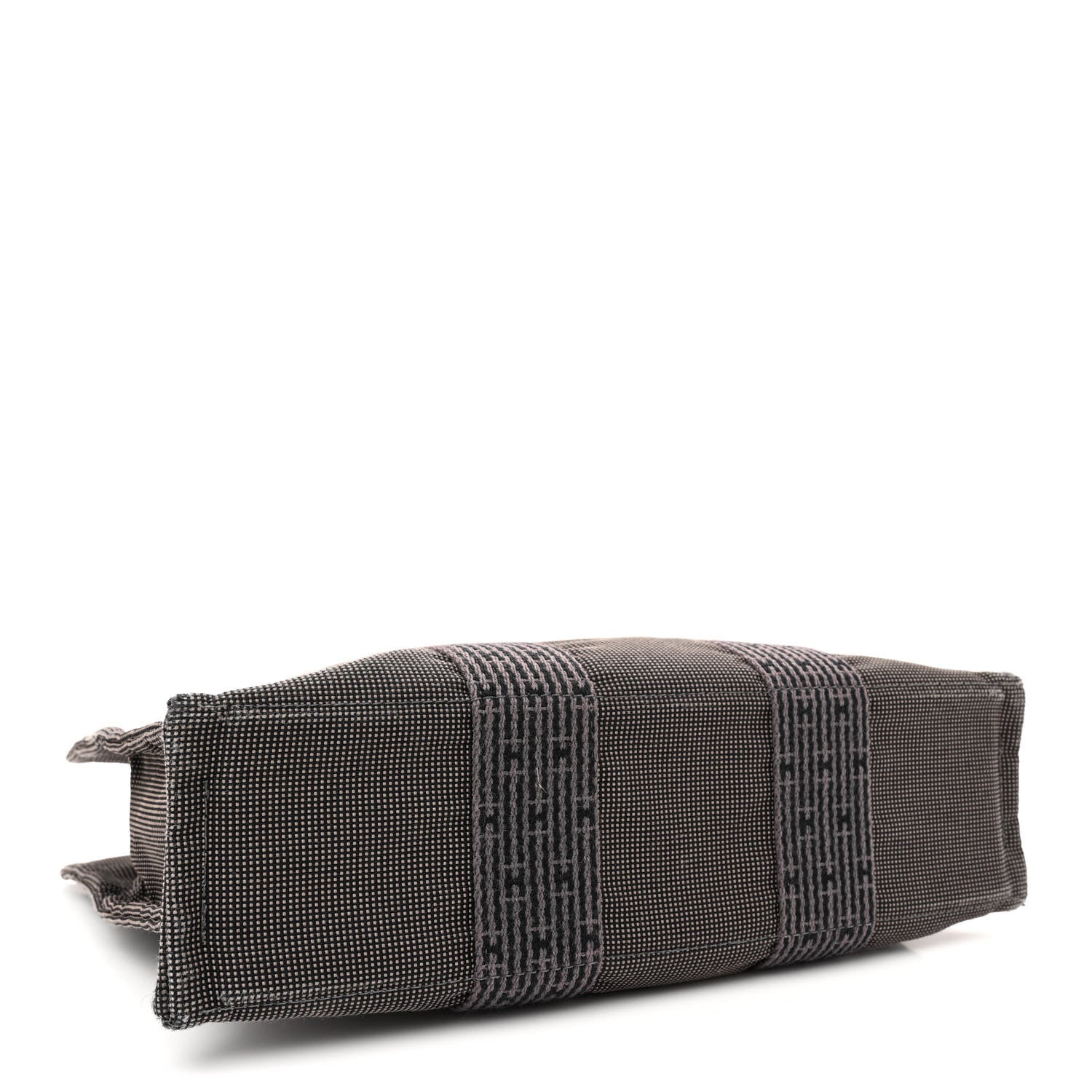 Hermes Canvas Herline PM Tote Grey 4 of 12