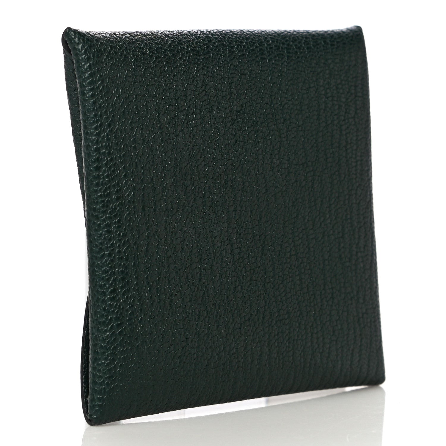 Hermes Chevre Mysore Bastia Coin Purse Vert Titien 3 of 12