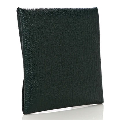 Hermes Chevre Mysore Bastia Coin Purse Vert Titien 3 of 12
