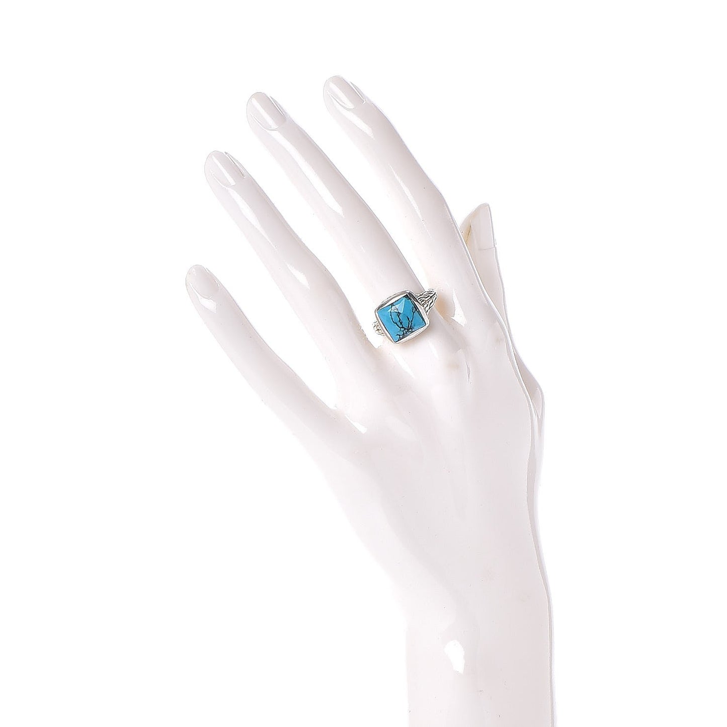 Sterling Silver Turquoise Palu Ring 53 6.25