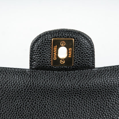 Chanel Caviar Quilted Medium Double Flap Black 6 of 8