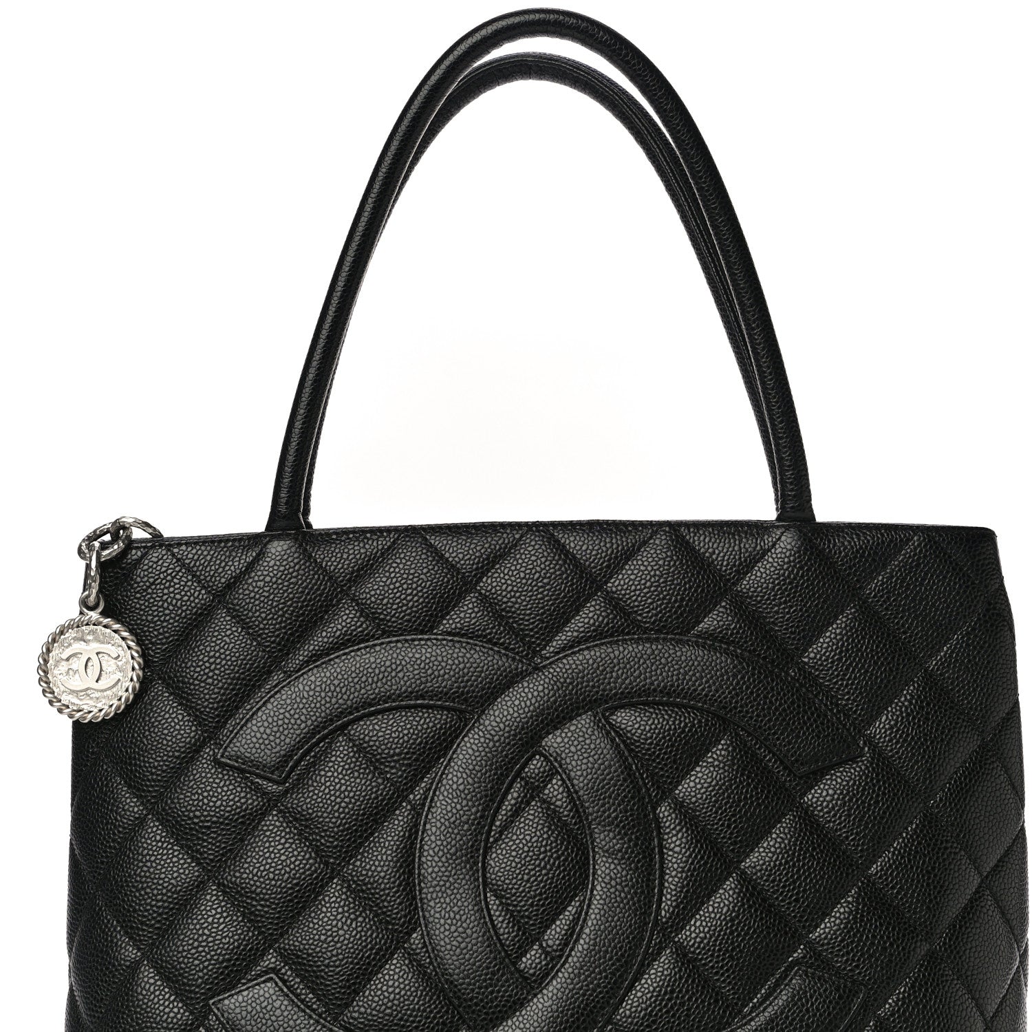 Chanel Caviar Quilted Medallion Tote Black 8 of 11