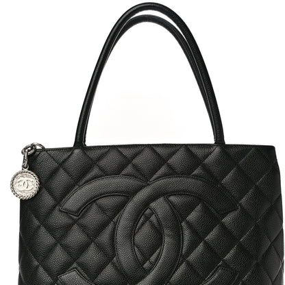 Chanel Caviar Quilted Medallion Tote Black 8 of 11