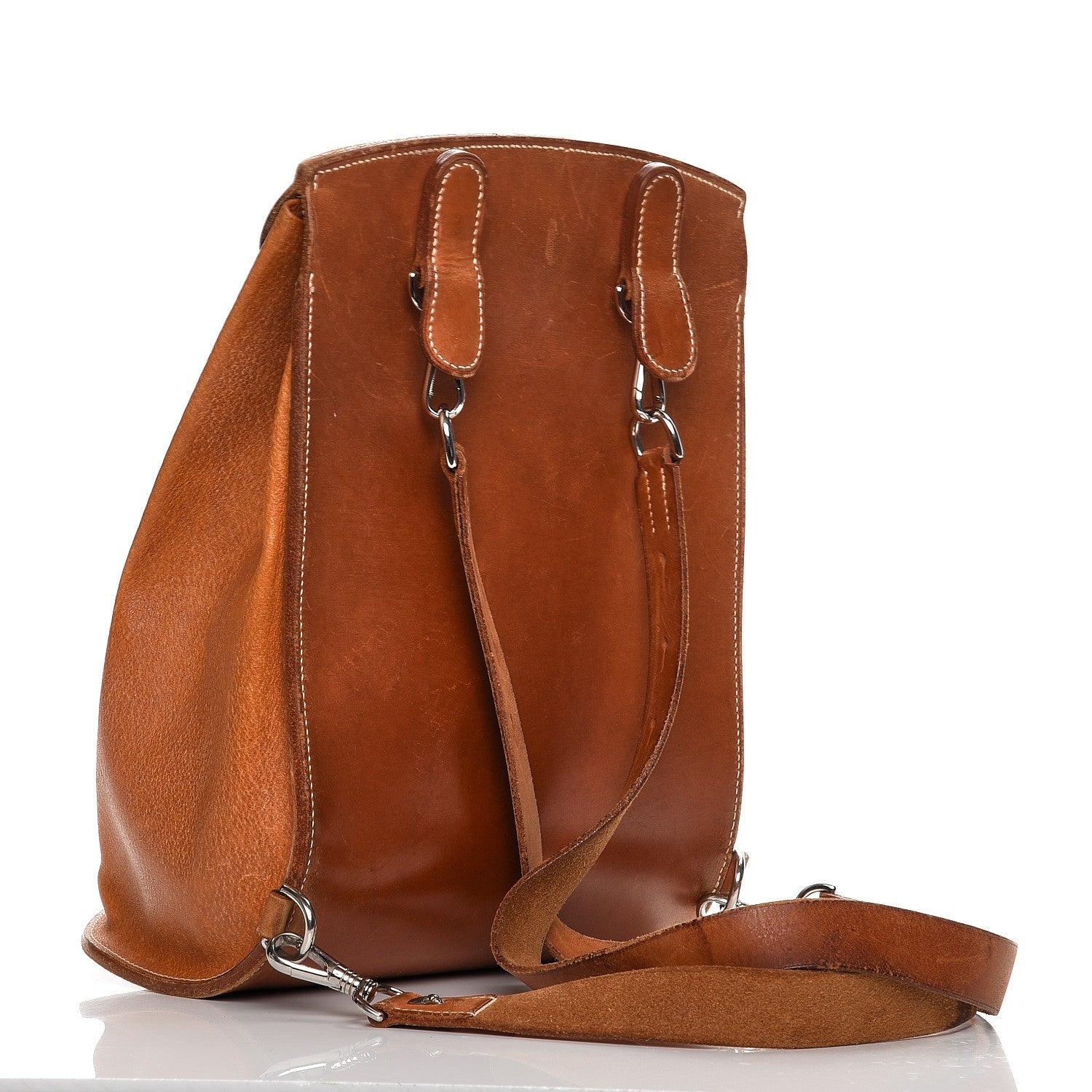 Hermes Barenia Sacoche Pour Selle Backpack Fauve 3 of 21