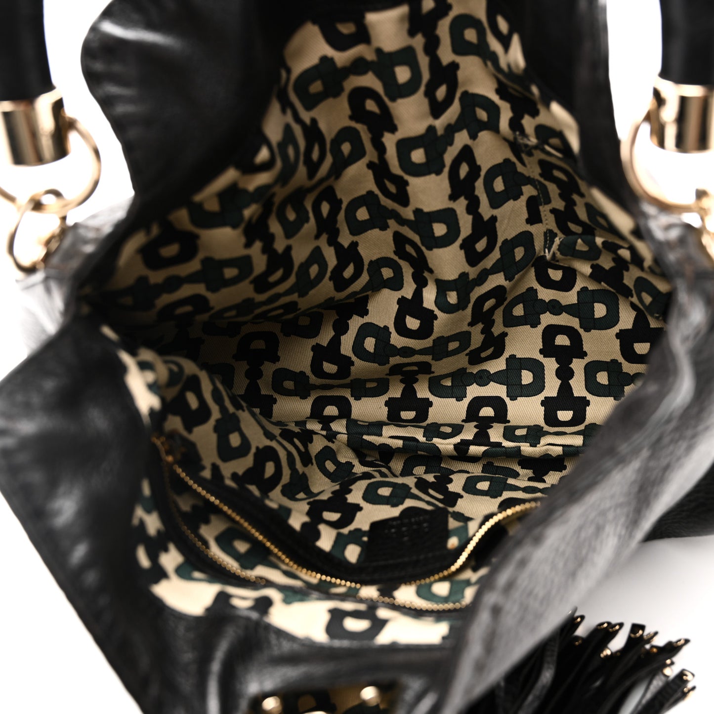 Calfskin Medium Indy Top Handle Hobo Black