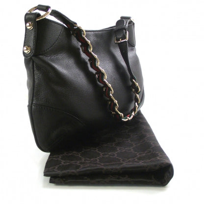 Gucci Leather Capri Shoulder Bag Black 3 of 10