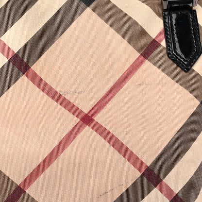 Burberry Patent Trim Nova Check Shopper Tote Black 10 of 11