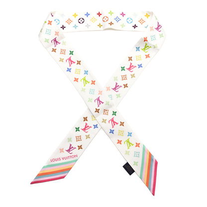 Louis Vuitton LV X TM Silk Monogram Multicolor BB Bandeau White 1 of 3