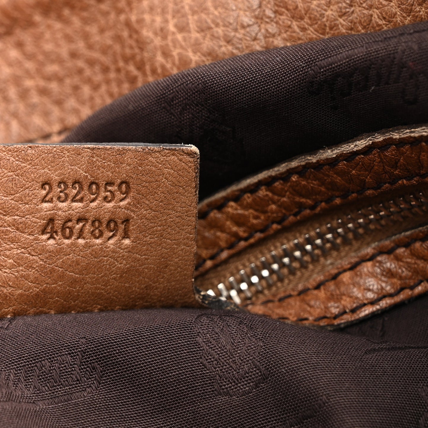 Monogram Bamboo Bar Medium Tote Brown