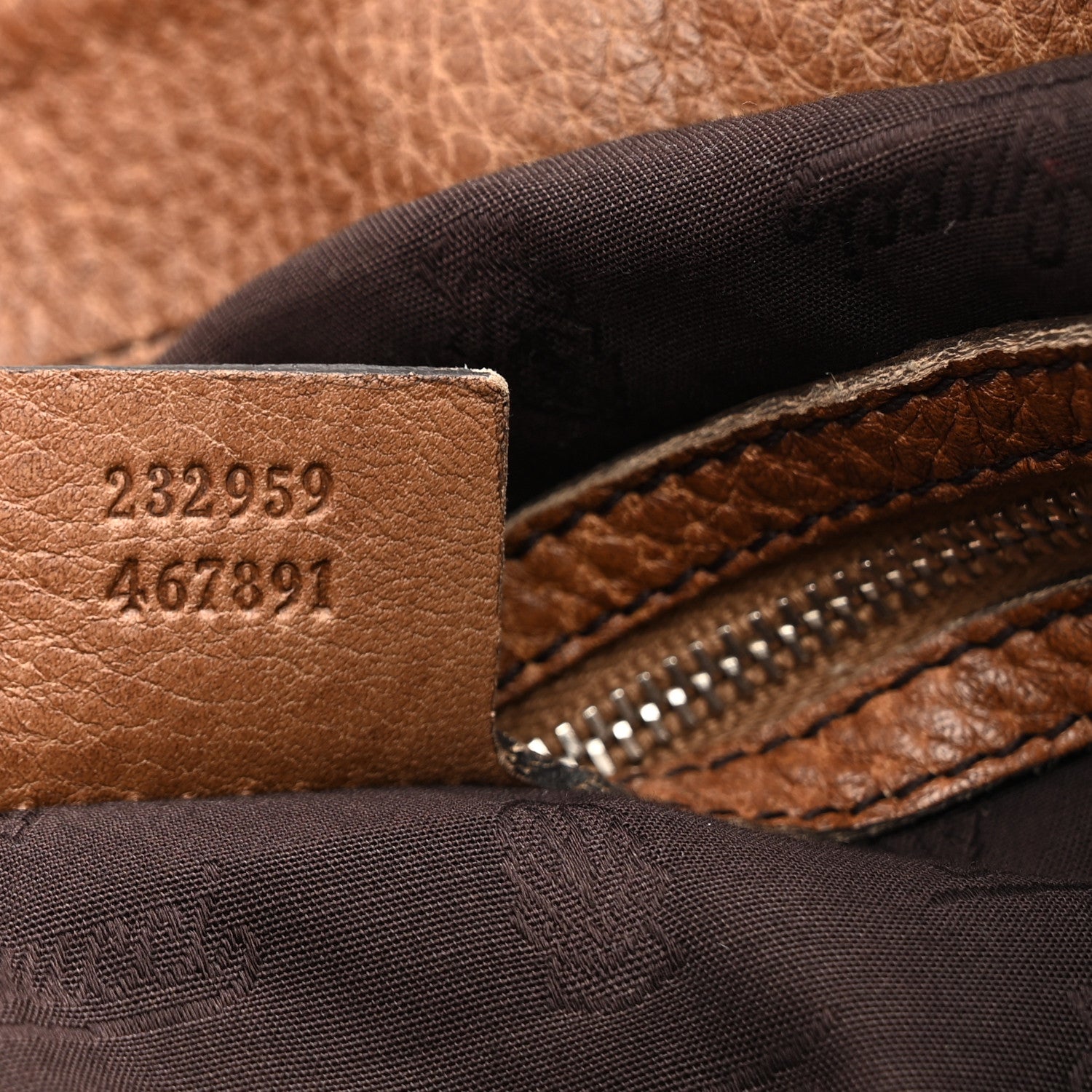 Gucci Monogram Bamboo Bar Medium Tote Brown 7 of 16