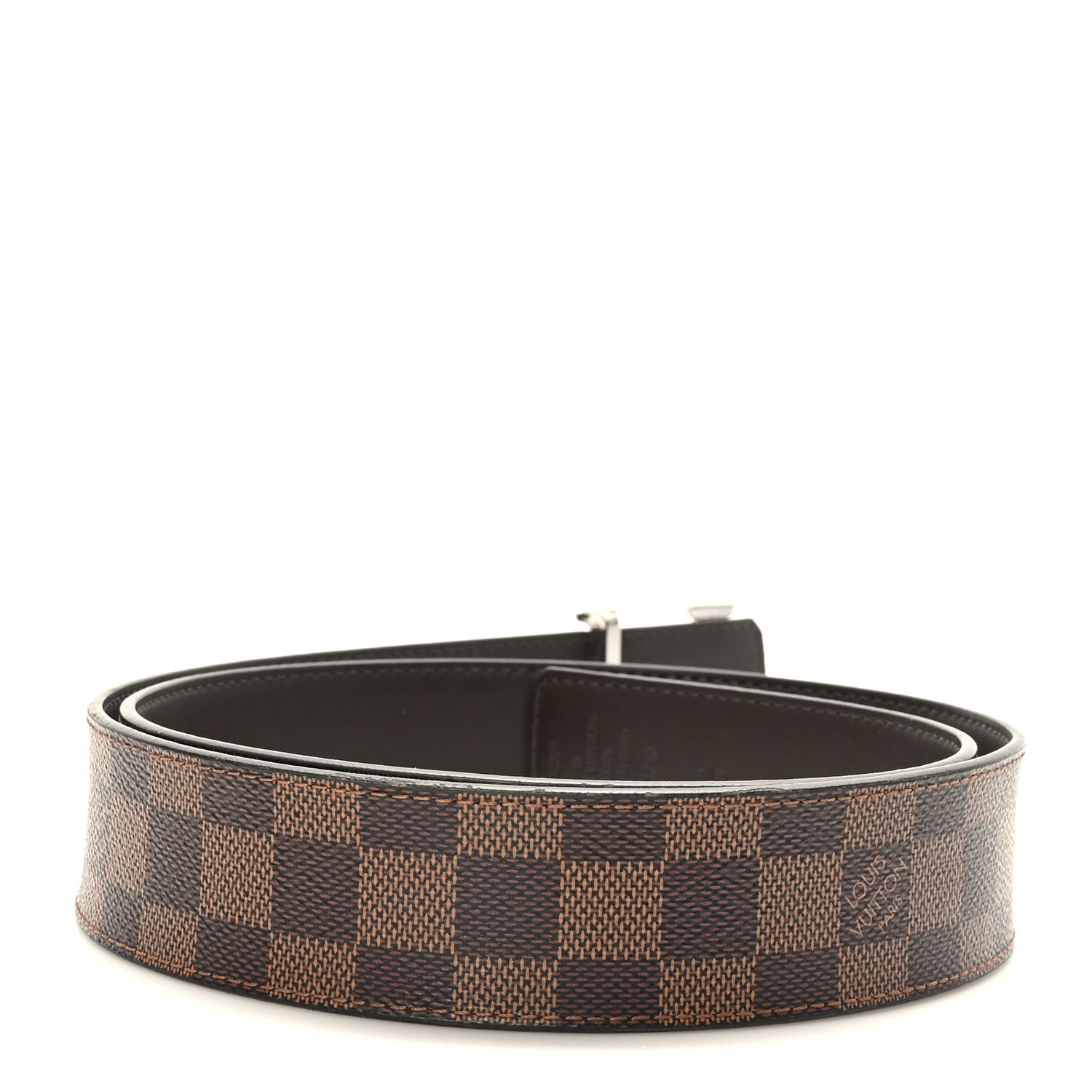 Louis Vuitton Damier Ebene 40mm LV Initiales Belt 95 38 2 of 6