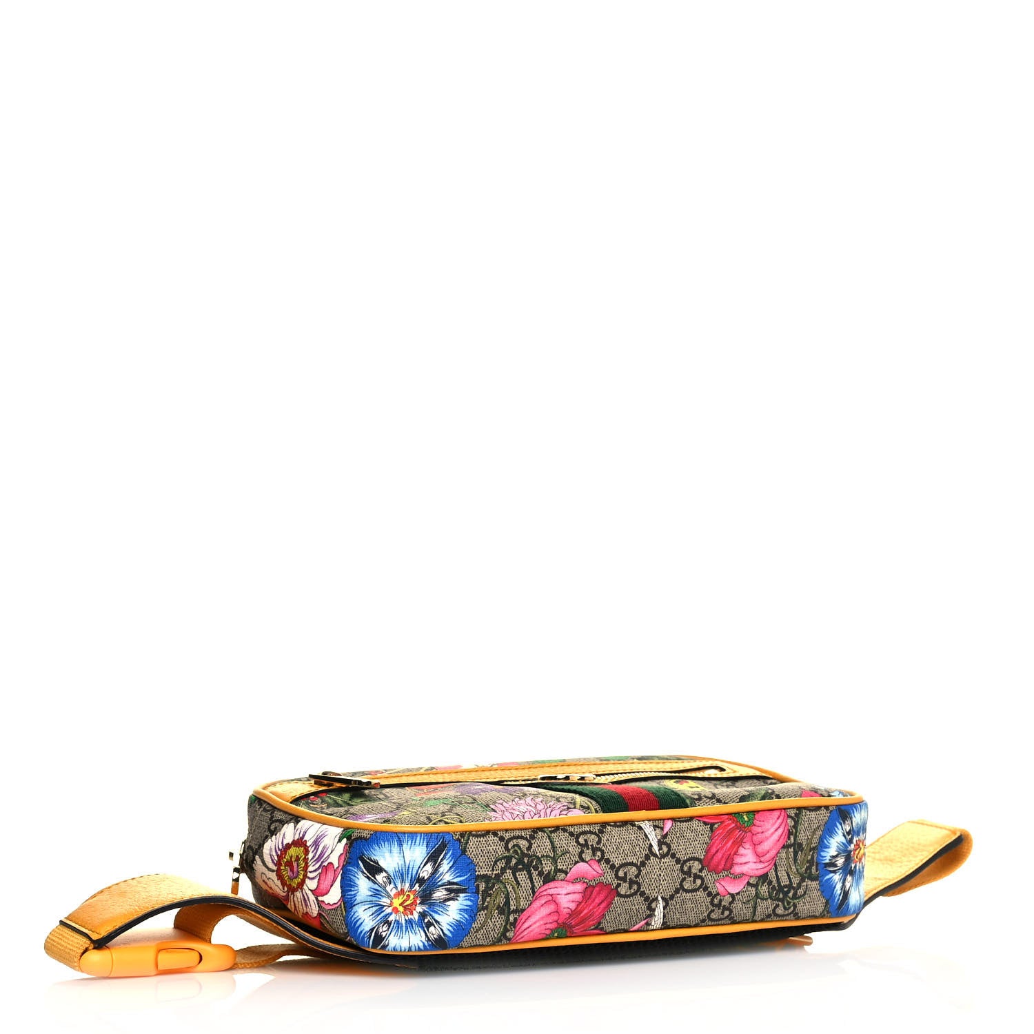 Gucci GG Supreme Monogram Flora Medium Ophidia Belt Bag Beige Multicolor Crop 4 of 12
