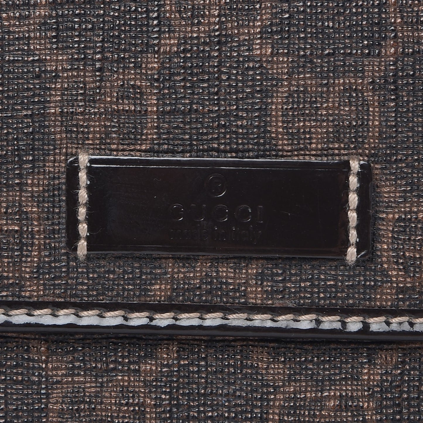 GG Supreme Monogram Joy Continental Snap Oranizer Wallet Dark Brown