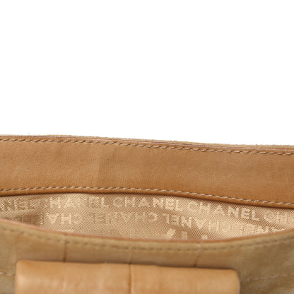 Chanel Suede Square Stitched Mademoiselle Shoulder Bag Beige 13 of 17