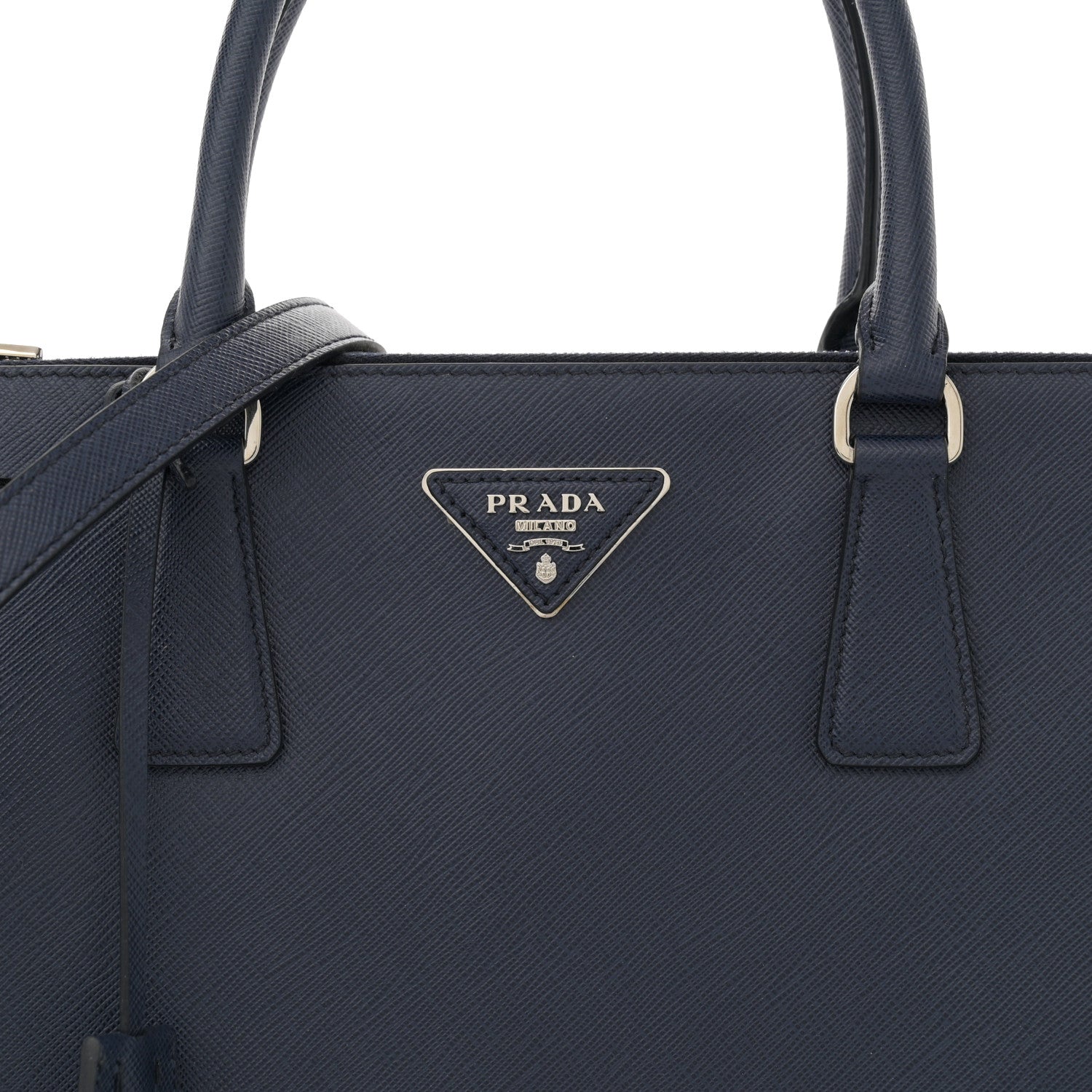 Prada Saffiano Lux Large Galleria Double Zip Tote Baltico 8 of 12