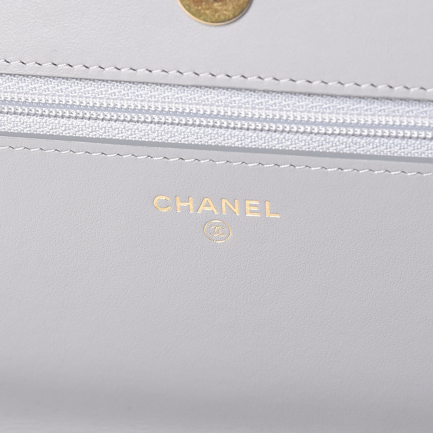 Chanel Caviar Quilted Boy Wallet On Chain WOC Grey 6 of 11