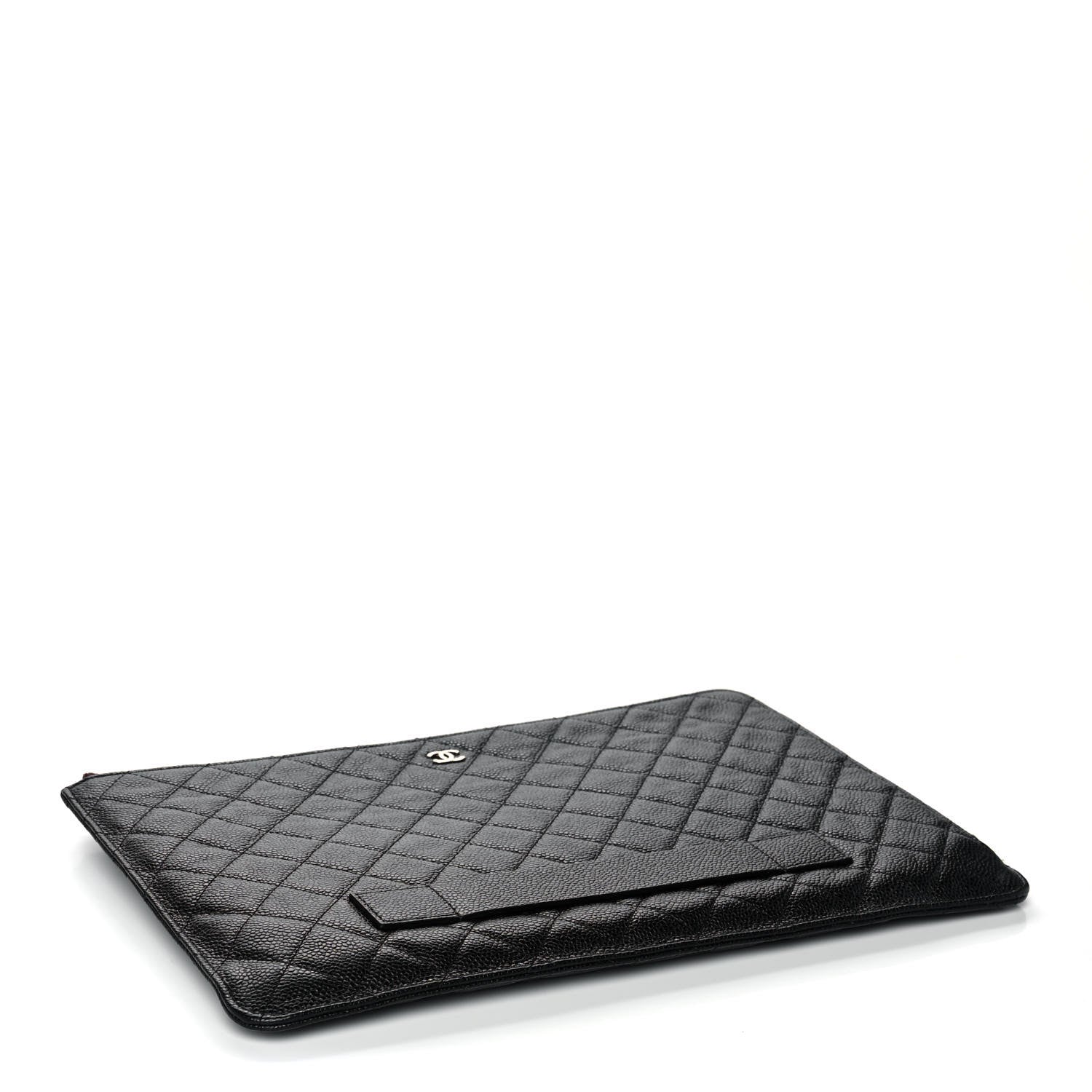 Chanel Caviar Quilted Document Portfolio Holder Black 4 of 12