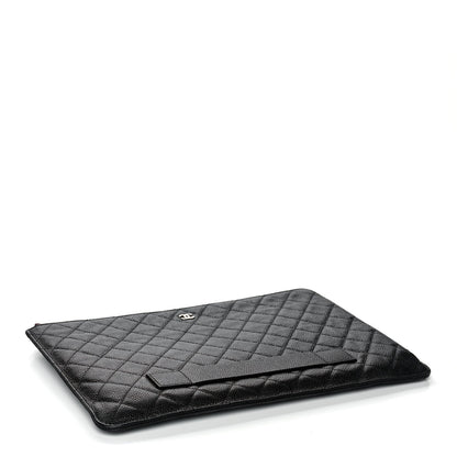 Chanel Caviar Quilted Document Portfolio Holder Black 4 of 12