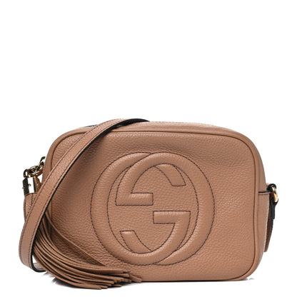 Gucci Pebbled Calfskin Small Soho Disco Bag Camelia 1 of 10