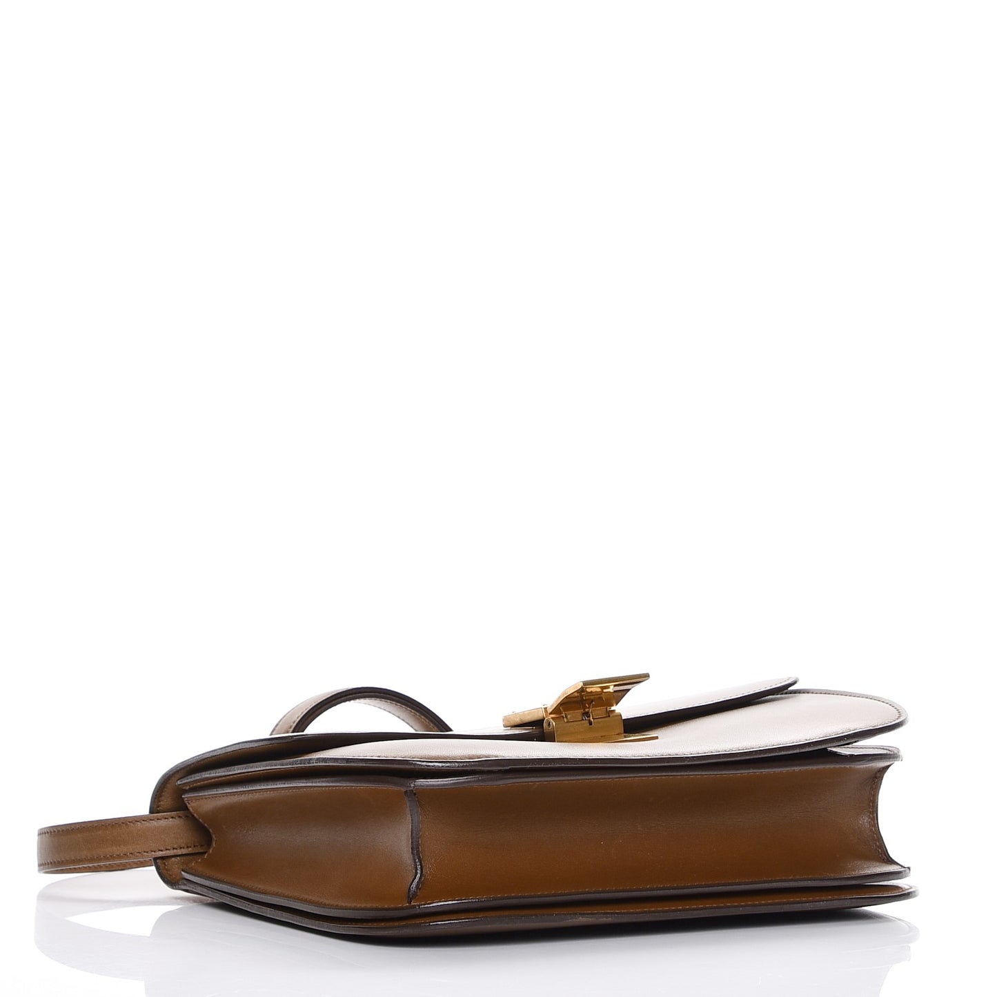 Box Calfskin Medium Classic Box Flap Bag Camel