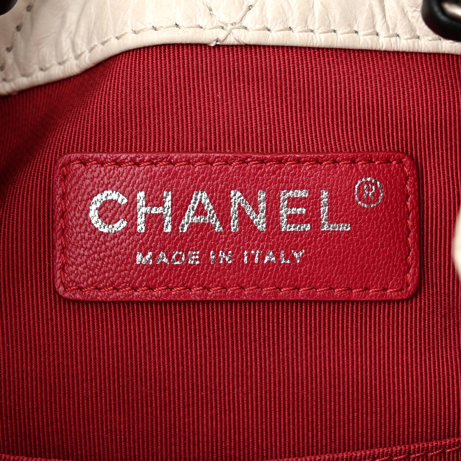 Chanel Aged Calfskin Quilted Small Gabrielle Backpack Black White 6 of 11