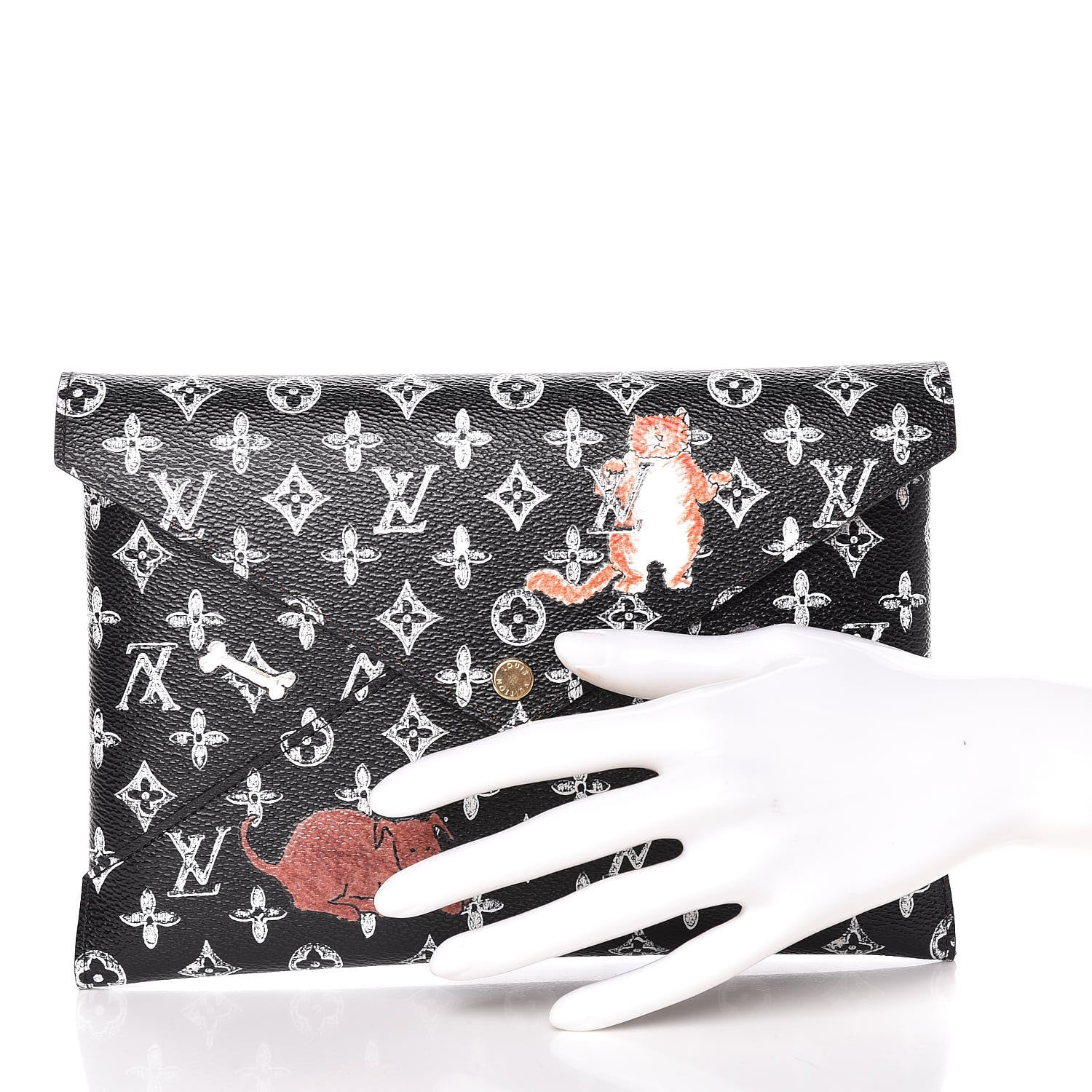 Louis Vuitton Catogram Kirigami Pochette Set Black 2 of 11