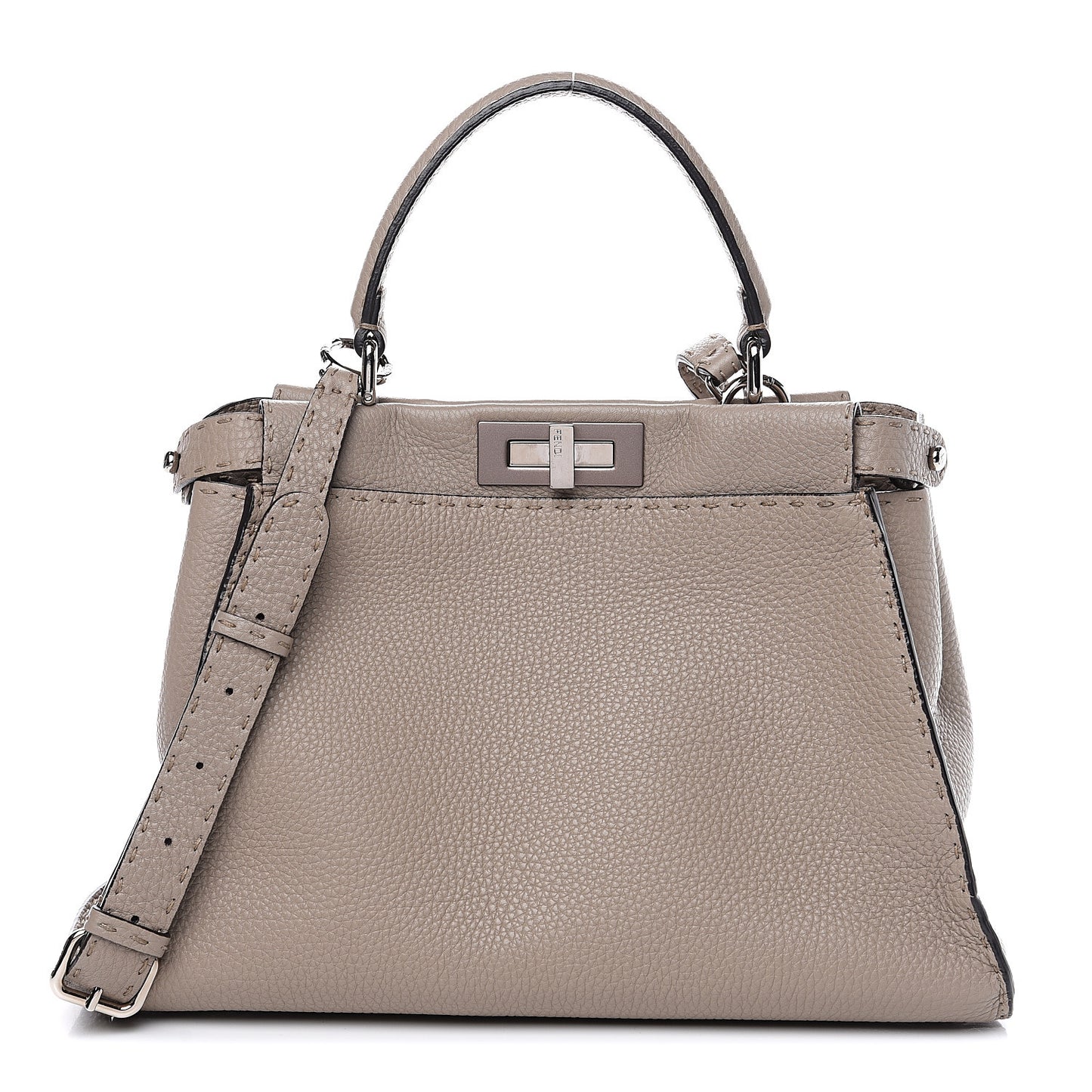 Cuoio Romano Selleria Medium Peekaboo Iconic Satchel Corda