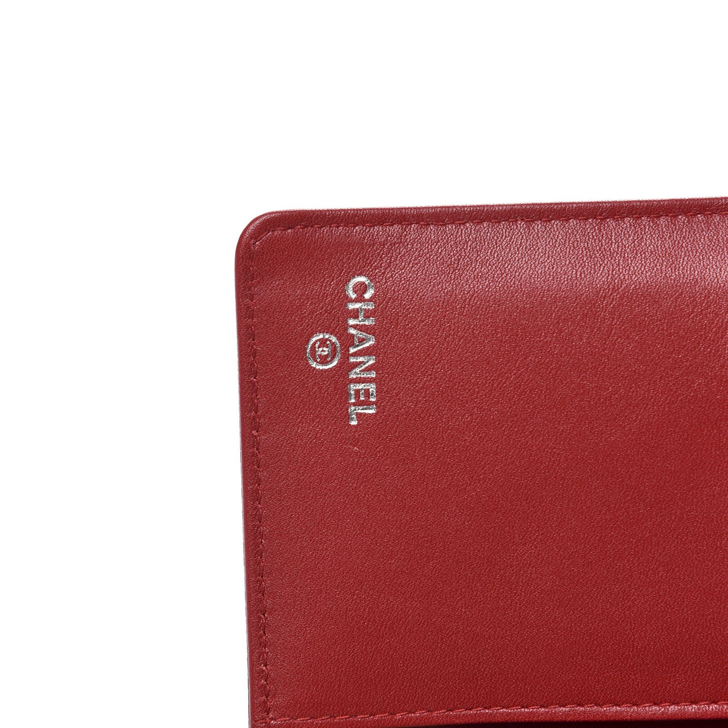 Chanel Caviar Timeless CC Yen Wallet Red 6 of 11