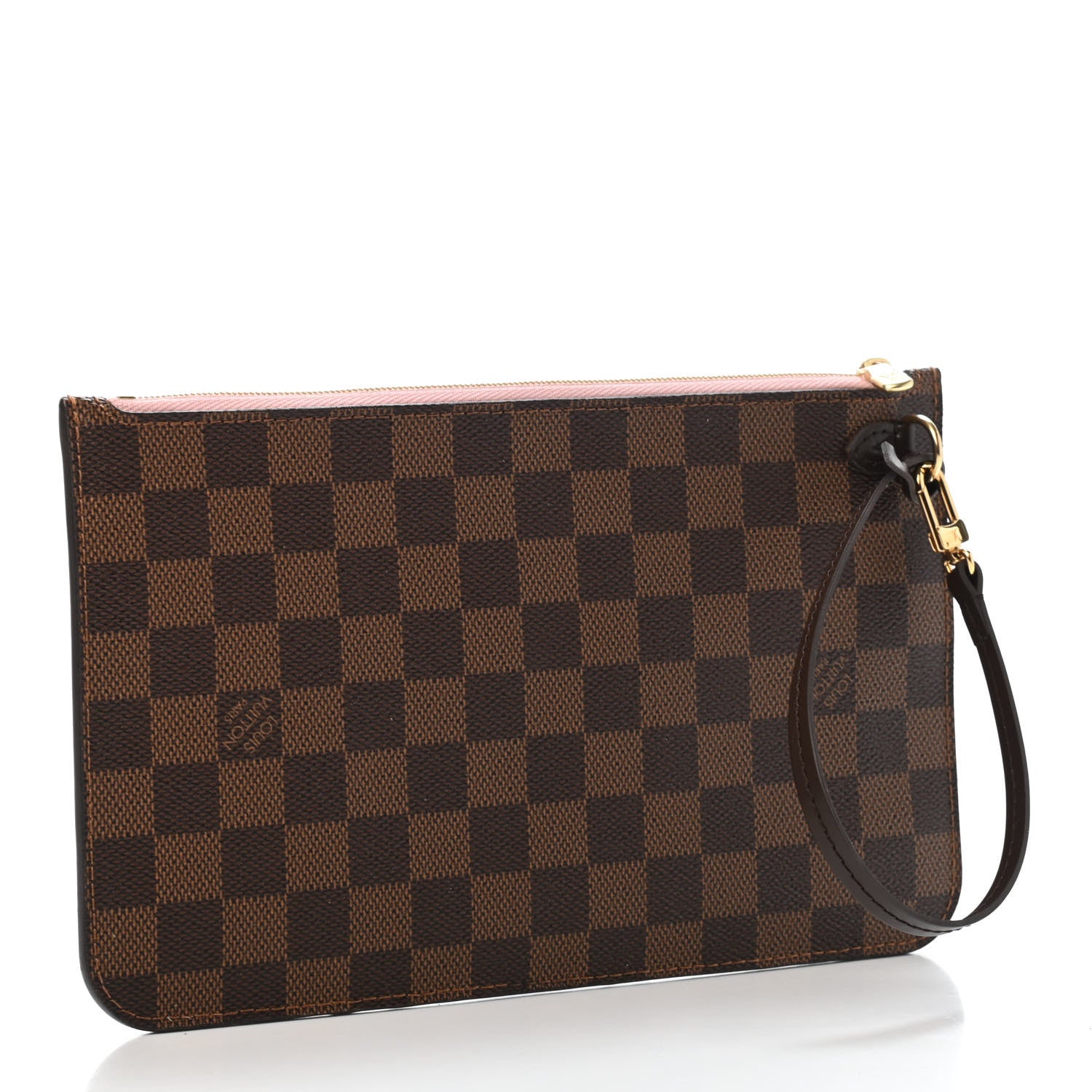 Louis Vuitton Damier Ebene Neverfull MM GM Pochette Rose Ballerine 2 of 4