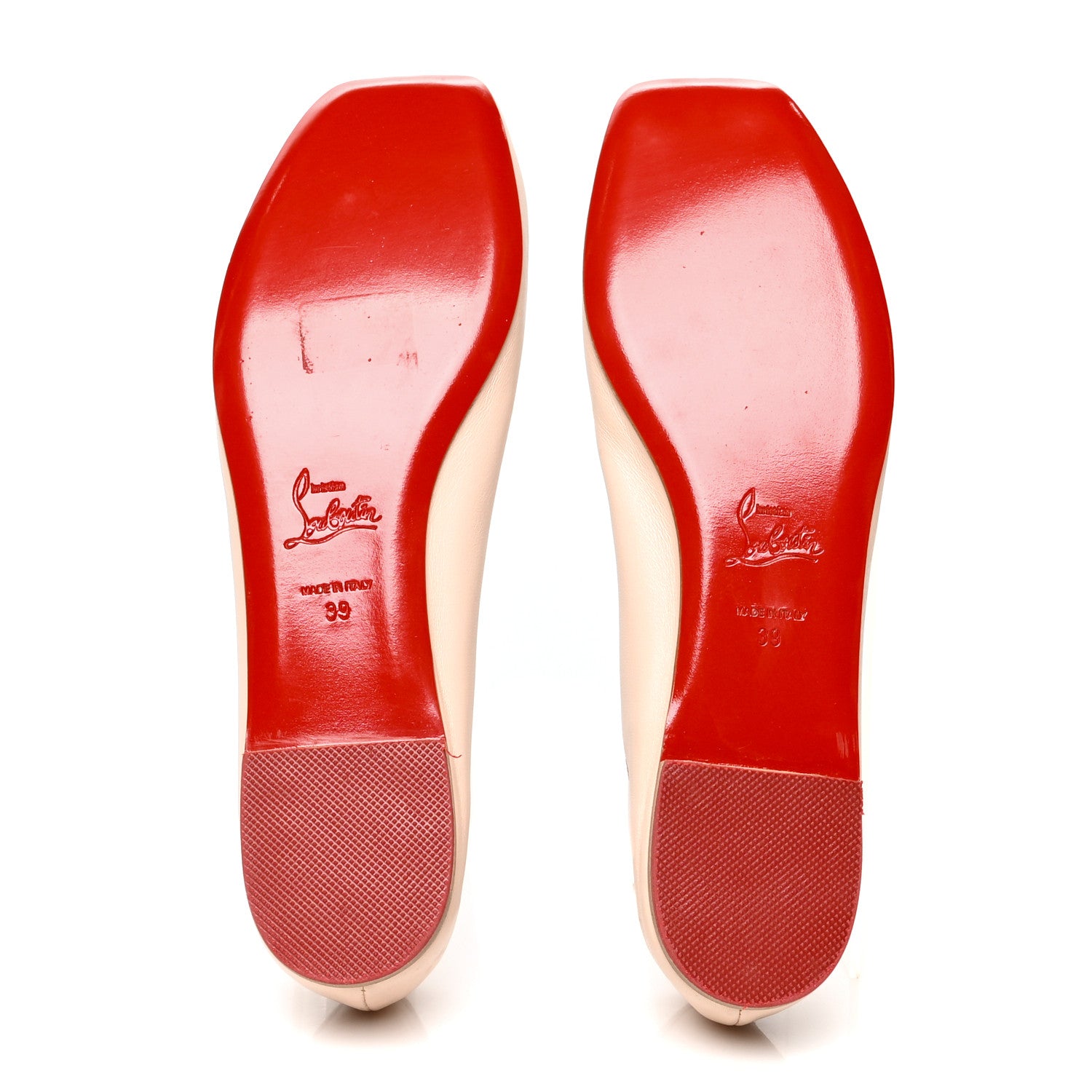 Christian Louboutin Nappa Mamadrague Flats 39 Beige 5 of 7