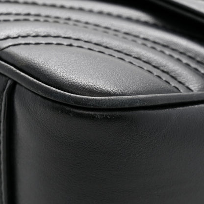 Gucci Calfskin Matelasse Mini GG Marmont Shoulder Bag Black 12 of 14