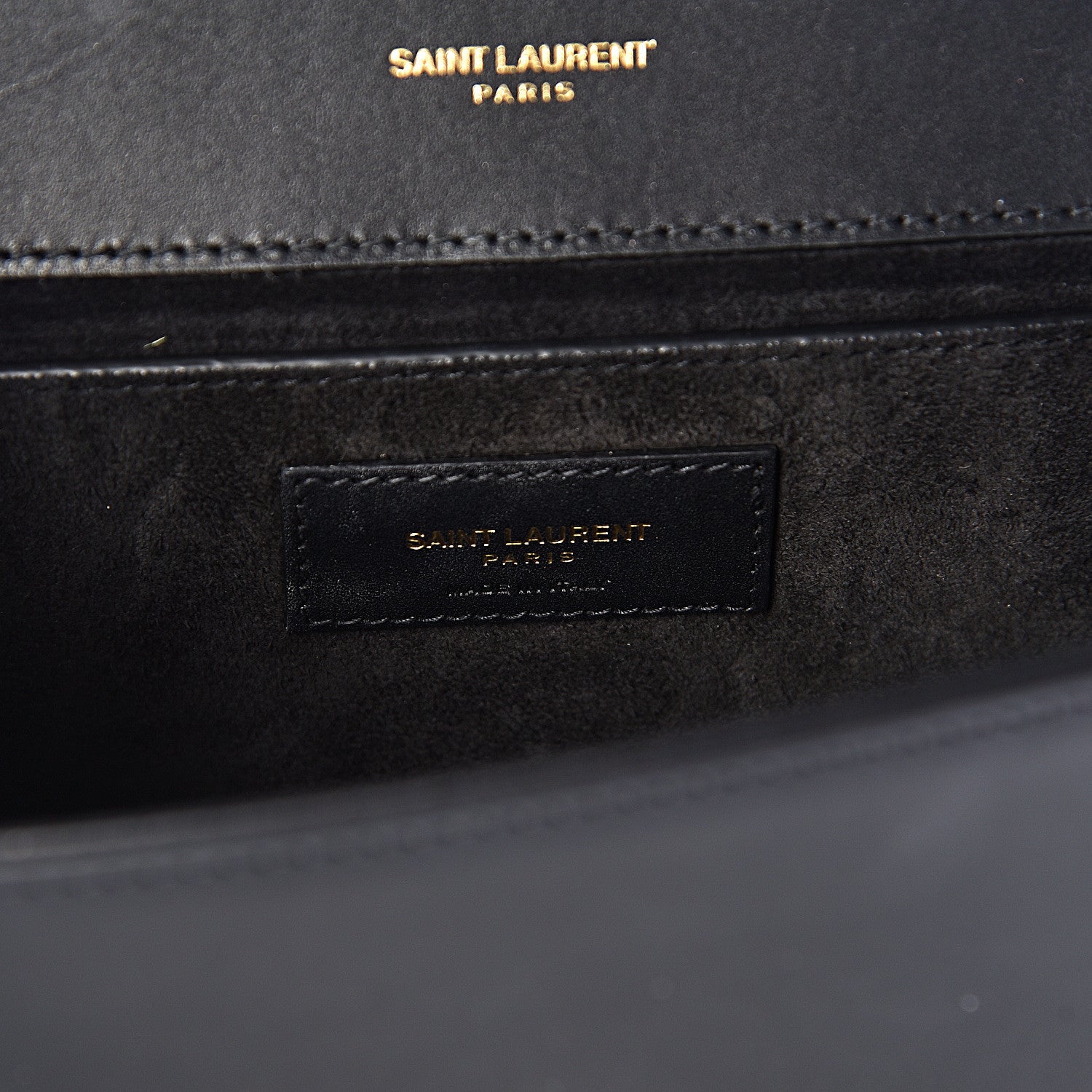Saint Laurent Smooth Calfskin Medium Classic Monogram Kate Tassel Satchel Black 6 of 12